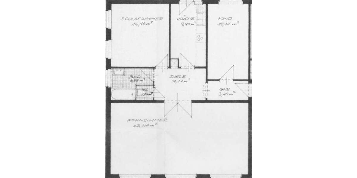 Etagenwohnung Hannover Ahlem - 3 Zimmer, 83 m&sup2;, 650&euro; | Angebot:25962483