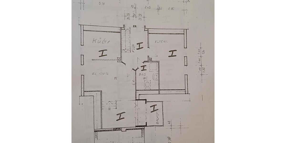 Dachgeschoßwohnung Twistringen - 2 Zimmer, 65 m&sup2;, 500&euro; | Angebot:25430987