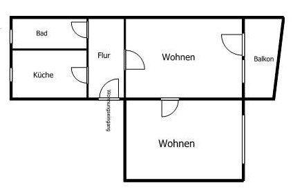 Etagenwohnung Adorf/Vogtland Vogtland - 2 Zimmer, 49 m&sup2;, 270&euro; | Angebot:26479894
