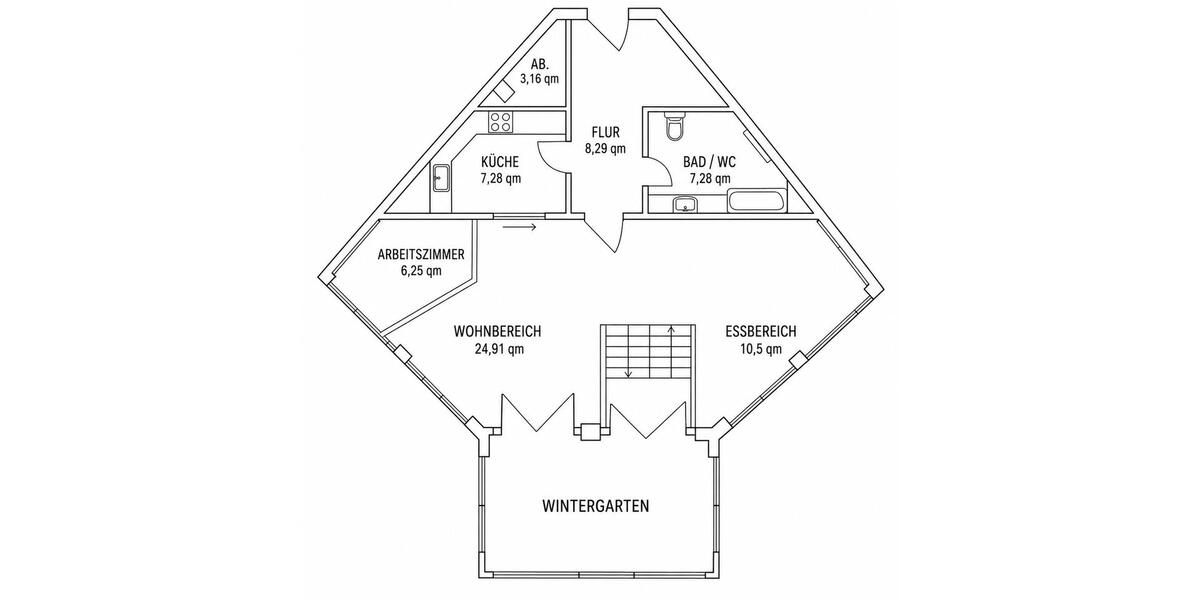 Etagenwohnung Ronnenberg - 3 Zimmer, 125 m&sup2;, 1.100&euro; | Angebot:26705792