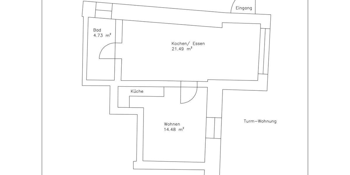 Erdgeschoßwohnung Straubing - 2 Zimmer, 41 m&sup2;, 490&euro; | Angebot:26003217