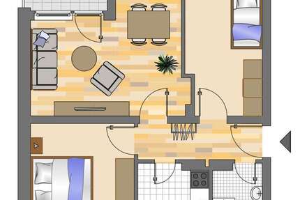 Wohnung Siegen Geisweid - 3 Zimmer, 58 m&sup2;, 349&euro; | Angebot:25157754