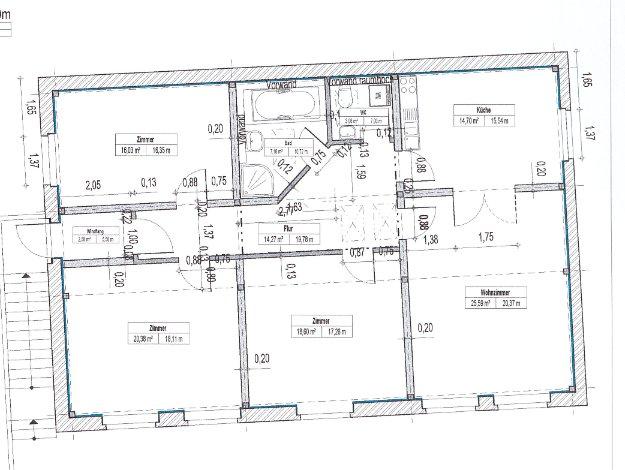 Etagenwohnung Sangerhausen - 5 Zimmer, 128 m&sup2;, 894&euro; | Angebot:25306282