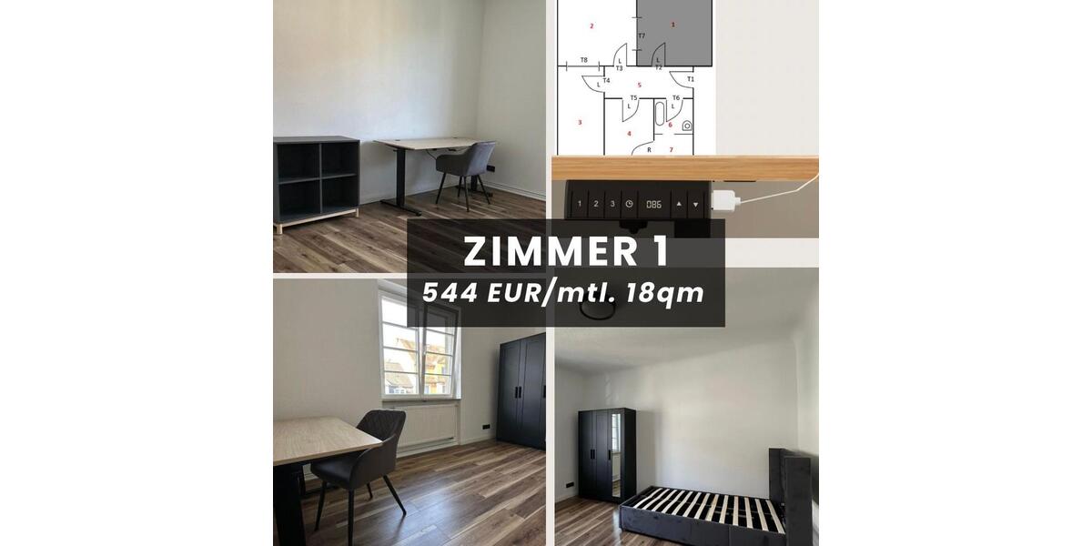 Wohnen auf Zeit Pforzheim Nordstadt - 18 Zimmer, 70 m&sup2;, 544&euro; | Angebot:25996417