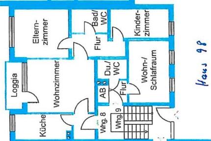 Wohnung Rodgau - 4 Zimmer, 76 m&sup2;, 850&euro; | Angebot:24677319