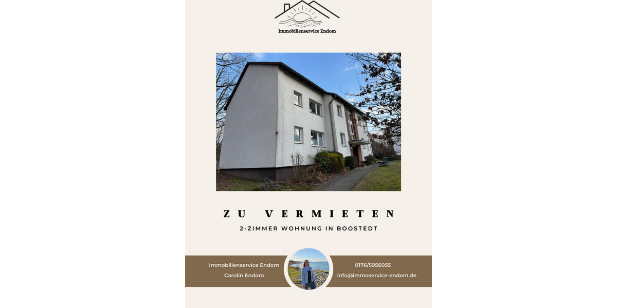 Etagenwohnung Boostedt - 2 Zimmer, 29 m&sup2;, 320&euro; | Angebot:25625314