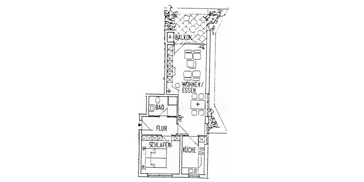 Erdgeschoßwohnung Frankenberg (Sachsen) - 2 Zimmer, 61 m&sup2;, 519&euro; | Angebot:24416216