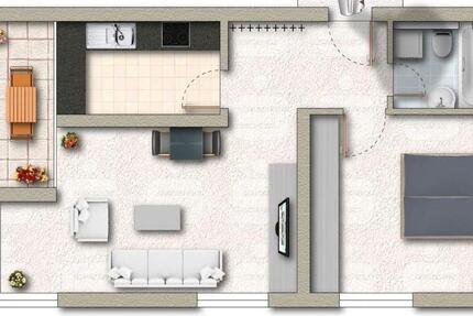 Wohnung Schwalbach - 2 Zimmer, 64 m&sup2;, 650&euro; | Angebot:24771431