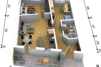 gemütliche 3 Raum Wohnung in Spremberg Zentrum 3 zimmer