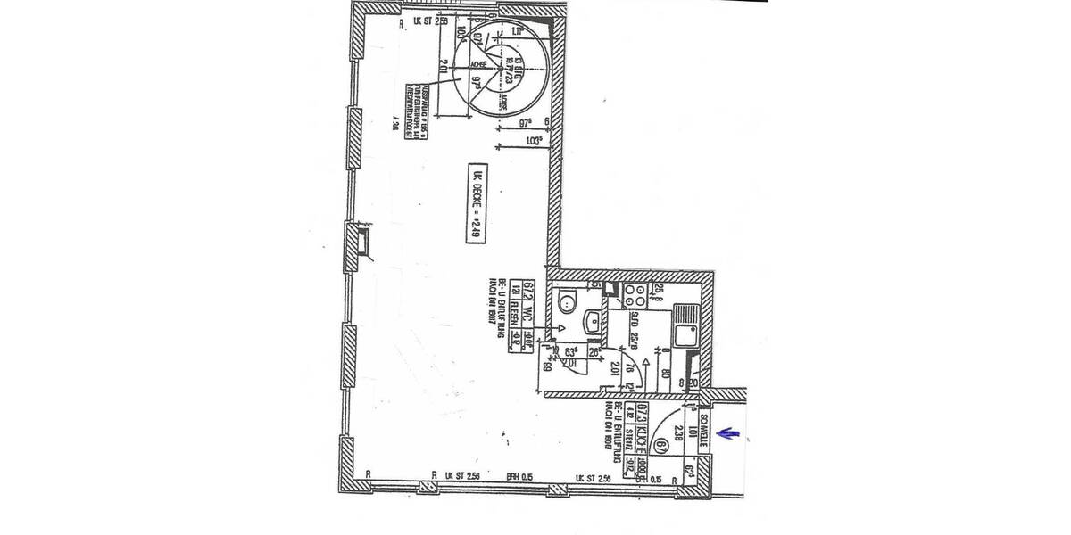 Gewerbeobjekt Leipzig Leutzsch - 2 Zimmer, 98 m&sup2;, 550&euro; | Angebot:26190009