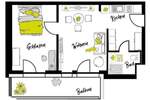 Etagenwohnung Ingolstadt Josephviertel - 2 Zimmer, 45 m&sup2;, 929&euro; | Angebot:26730739