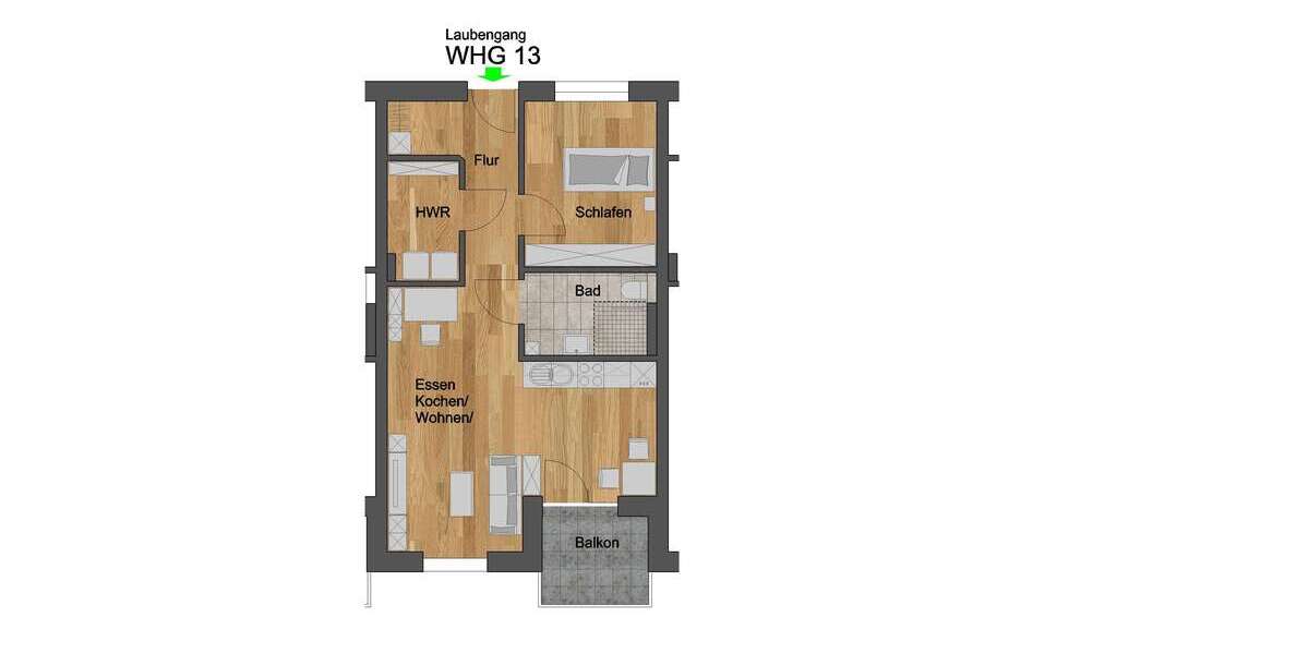Etagenwohnung Külsheim - 2 Zimmer, 60 m&sup2;, 700&euro; | Angebot:16114753