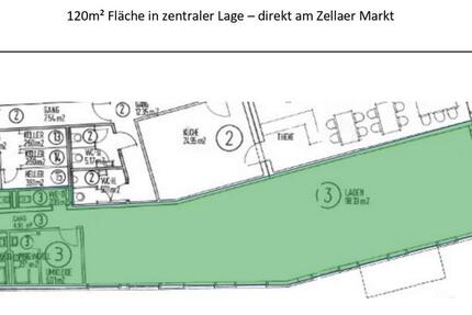 Laden-Geschäftseinheit in zentraler Lage direkt am Zellaer Markt