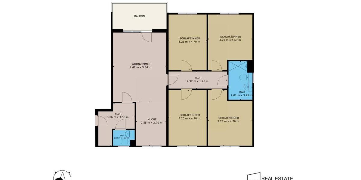 Etagenwohnung Berlin Neukölln - 5 Zimmer, 120 m&sup2;, 2.200&euro; | Angebot:25341407