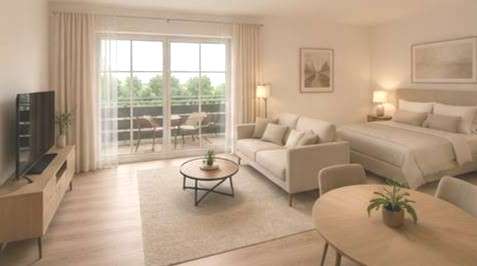 Etagenwohnung Düsseldorf Stadtbezirk 9 - 1 Zimmer, 30 m&sup2;, 1.000&euro; | Angebot:27063867