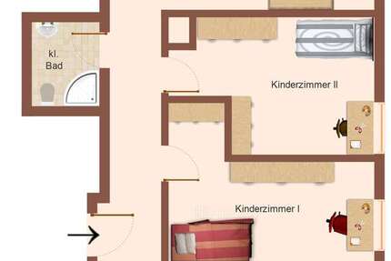 Wohnung Werdau Steinpleis - 4 Zimmer, 90 m&sup2;, 495&euro; | Angebot:26989099