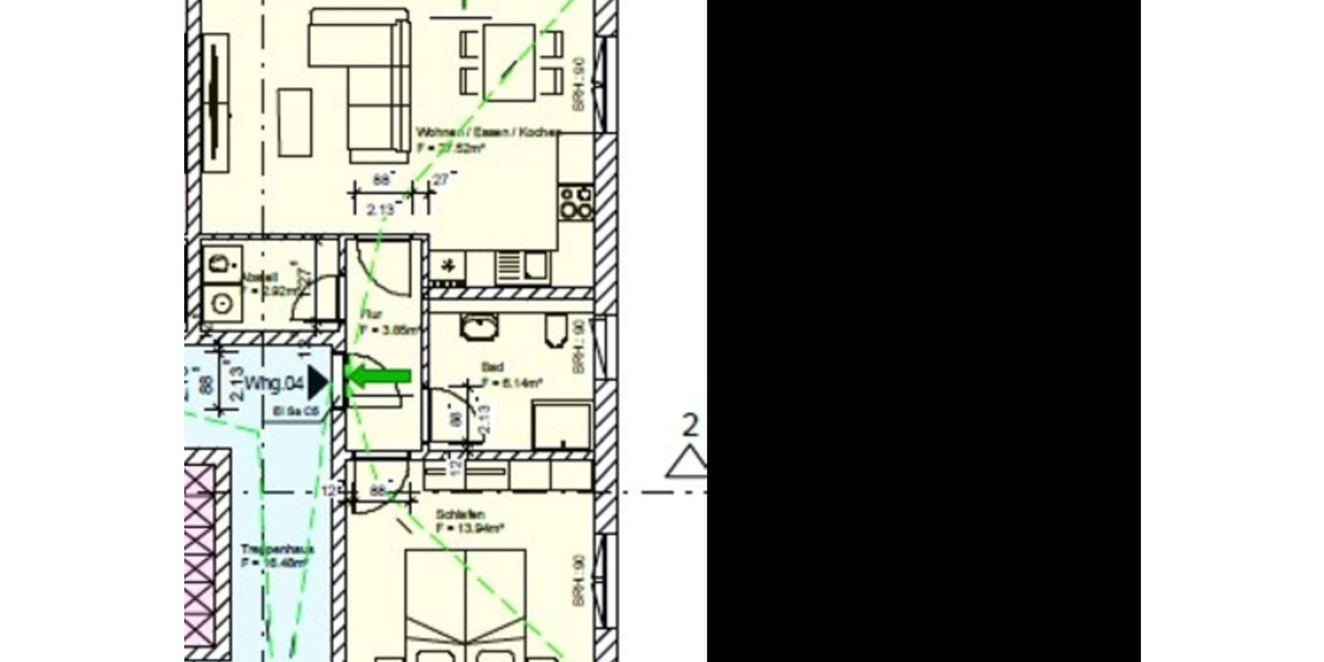 Moderne 2 - Raum - Wohnung mit Balkon in Klausdorf 2 zimmer