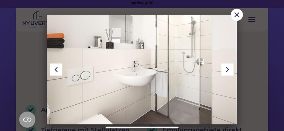 Etagenwohnung Potsdam - 1 Zimmer, 22 m&sup2;, 800&euro; | Angebot:26284405