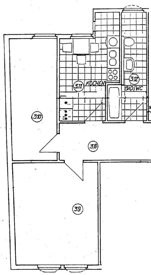 2-RaumWohnung zentral in Jena m. Einbauküche