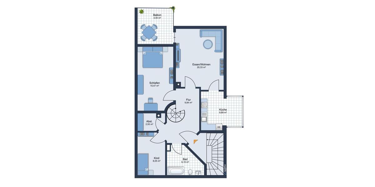 Maisonettenwohnung Schrobenhausen - 4 Zimmer, 122 m&sup2;, 1.350&euro; | Angebot:25971861