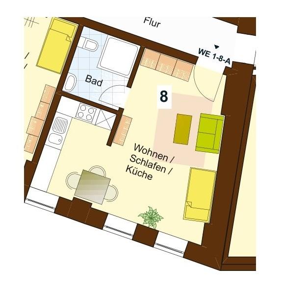 Diese ca. 35 m² große 2-Zimmer-Wohnung befindet sich im 2. Obergeschoss eines gepflegten Mehrfamilienhauses in zentraler Lage von Gevelsberg. Der offen gestaltete Wohn-Essbereich bietet auf... 1 zimmer