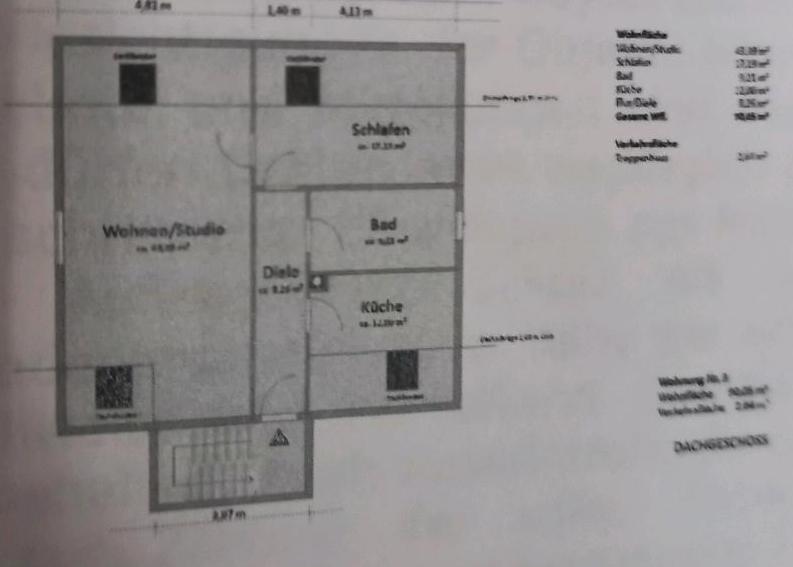 Dachgeschoßwohnung Rosbach vor der Höhe - 3 Zimmer, 90 m&sup2;, 900&euro; | Angebot:24606058