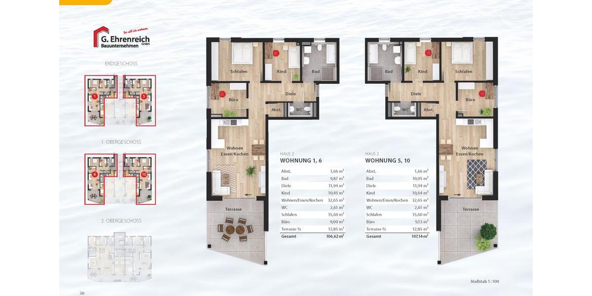 Erdgeschoßwohnung Steinberg am See Oder - 4 Zimmer, 107 m&sup2;, 1.490&euro; | Angebot:25978572