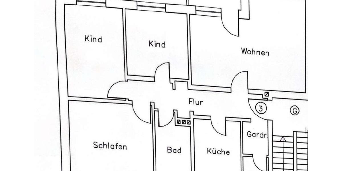 Etagenwohnung Wilhelmshaven Aldenburg - 4 Zimmer, 86 m&sup2;, 730&euro; | Angebot:26662388