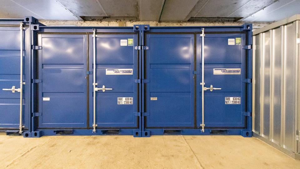 Lagerbox, Lagerraum in einer Halle bei HST. Selfstorage