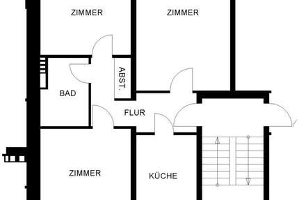 Wohnung Oldenburg Eversten - 3 Zimmer, 68 m&sup2;, 558&euro; | Angebot:27651090