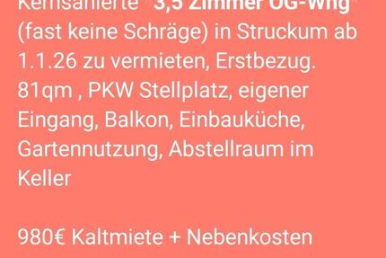 3,5 Zimmer Wohnung in Struckum 3 zimmer