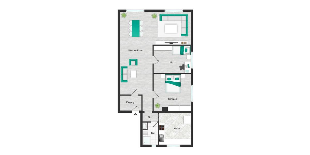 Erdgeschoßwohnung Bönnigheim - 3 Zimmer, 95 m&sup2;, 1.050&euro; | Angebot:24252628