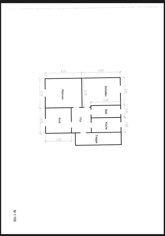 3 Raum Wohnung ab 01.10.25 zu vermieten 71 Qm