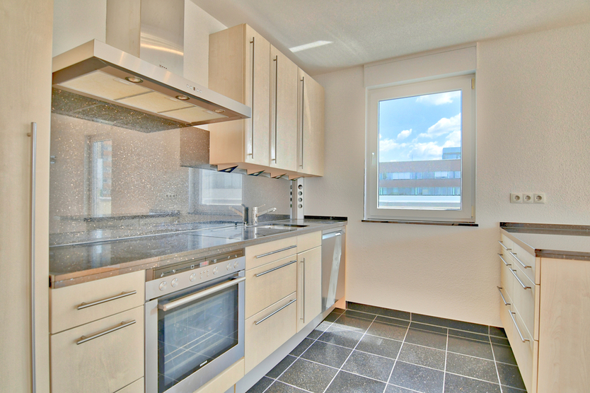 Wunderschönes Penthouse mit Blick auf die Skyline