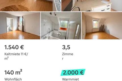 Wohnung Haan - 3.5 Zimmer, 140 m&sup2;, 2.000&euro; | Angebot:26698793