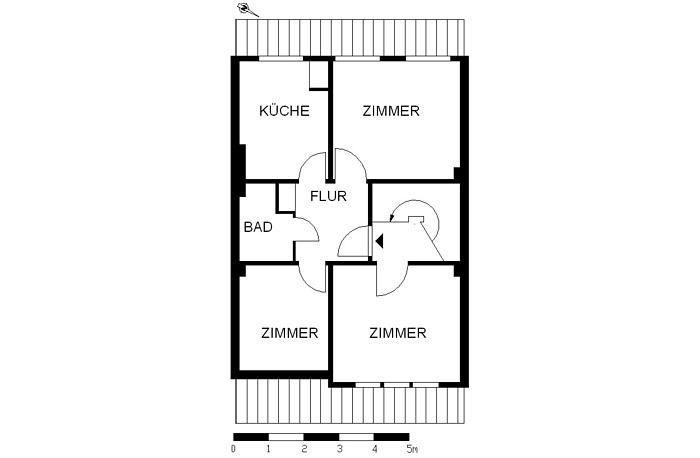 Gut geschnittene 2,5-Zimmer-Dachgeschosswohnung zimmer