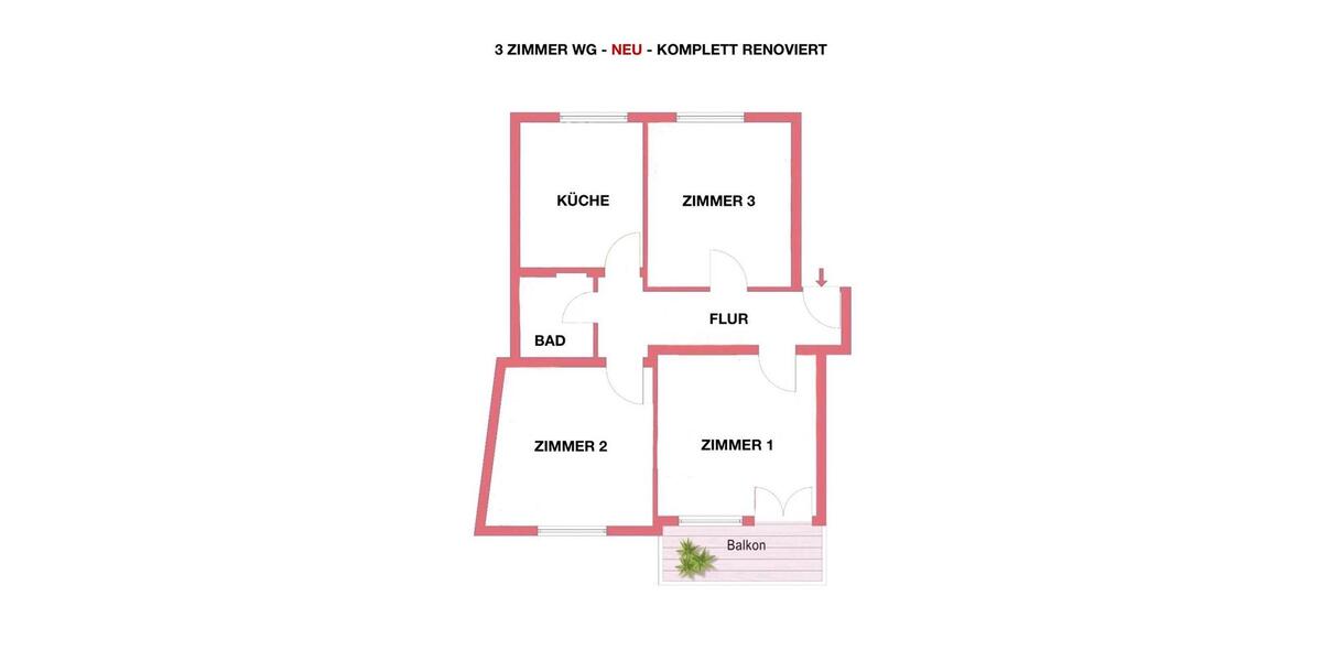 Wohnen auf Zeit Nürnberg Gärten hinter der Veste - 1 Zimmer, 14 m&sup2;, 480&euro; | Angebot:26701144
