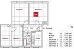 Etagenwohnung Zwickau Pölbitz - 4 Zimmer, 65 m&sup2;, 381&euro; | Angebot:26826666