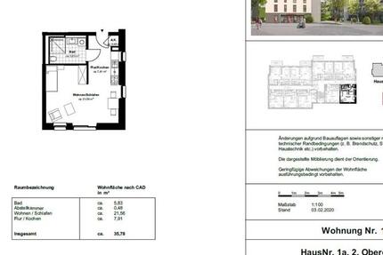 Wohnung Hünfeld - 1 Zimmer, 36 m&sup2;, 460&euro; | Angebot:23643316