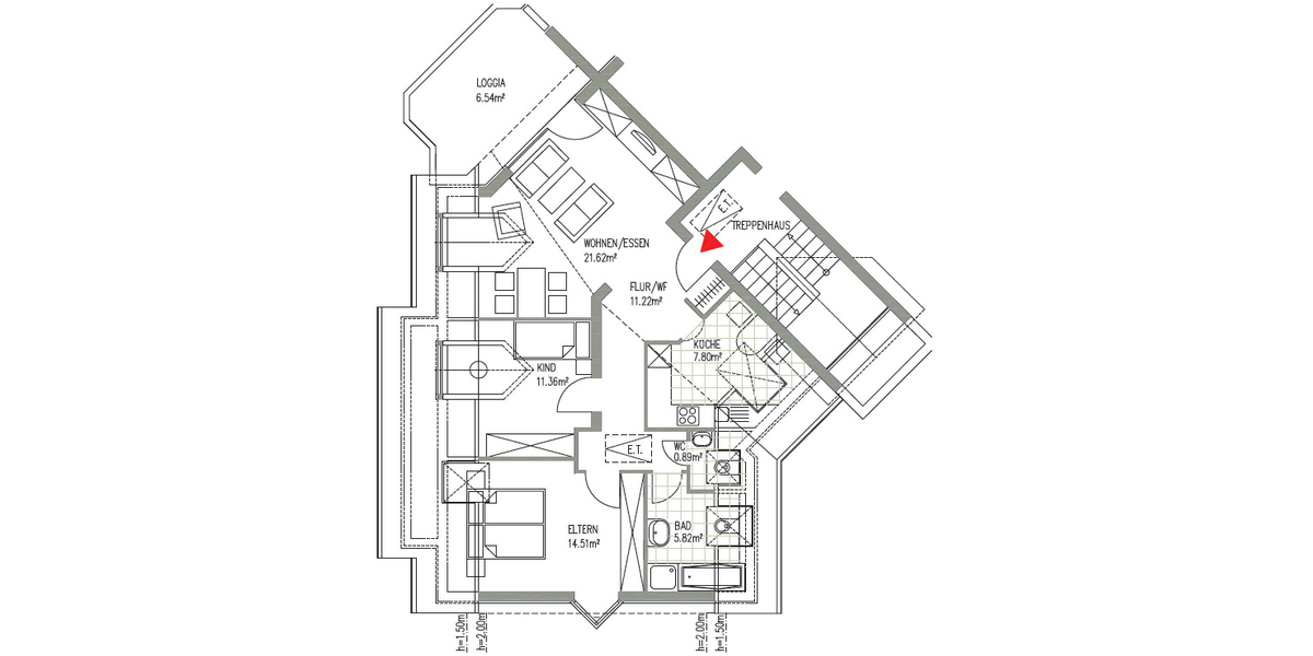 3 RAUM + DACHGESCHOSS + BALKON + LAMINAT + TRAUMHAFT RUHIG + AB JUNI 2026 - Dachgeschoßwohnung Markkleeberg Großstädteln | Angebot:25268606