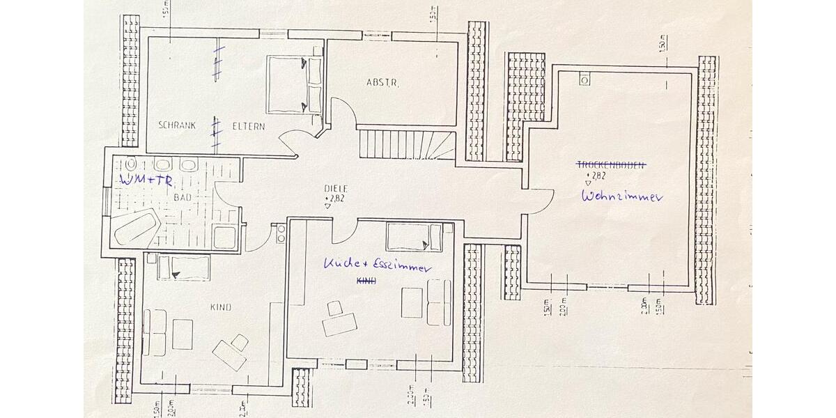 Dachgeschoßwohnung Kolitzheim - 4 Zimmer, 144 m&sup2;, 980&euro; | Angebot:26515791