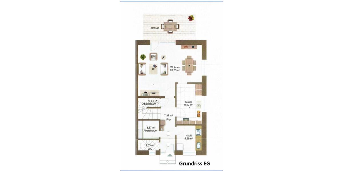 Doppelhaushälfte Bergen - 4 Zimmer, 105 m&sup2;, 1.100&euro; | Angebot:25829565