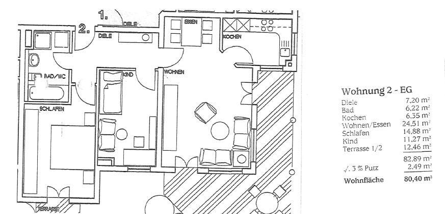 3ZKB Wohnung in Bad Abbach