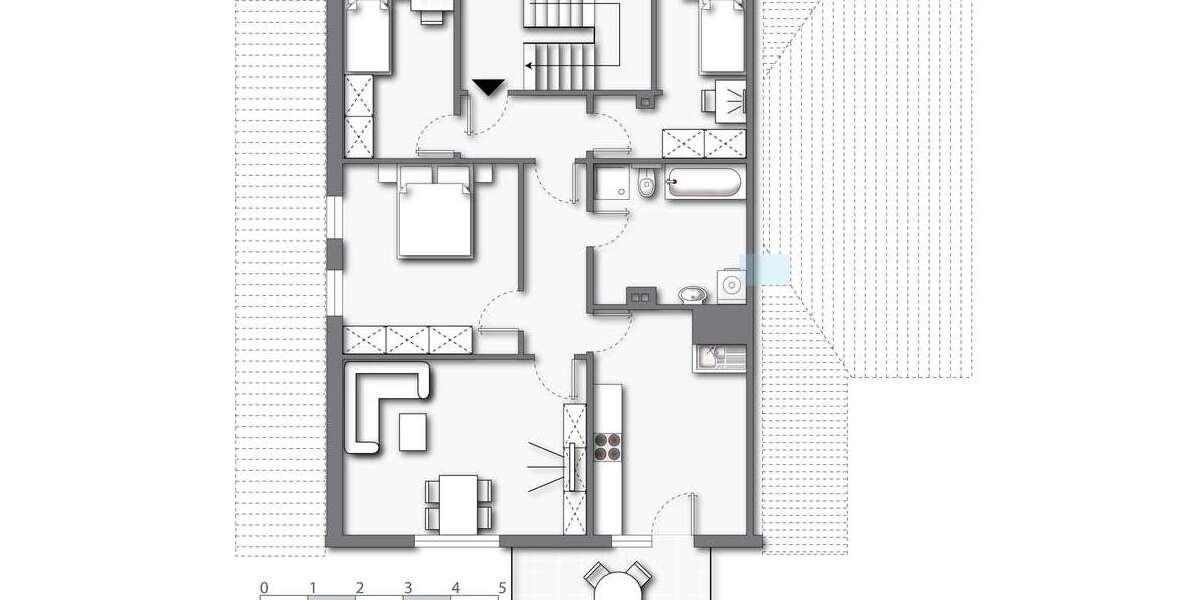 Etagenwohnung Bad Berleburg Berghausen - 4 Zimmer, 91 m&sup2;, 580&euro; | Angebot:26837386