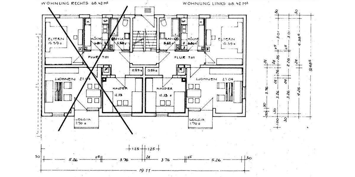 Etagenwohnung Regensburg Gallingkofen - 3 Zimmer, 69 m&sup2;, 790&euro; | Angebot:26656341