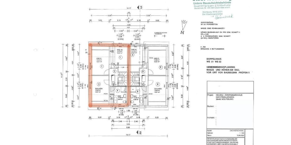 Doppelhaushälfte Wolfsburg Alt-Wolfsburg - 4 Zimmer, 130 m&sup2;, 2.000&euro; | Angebot:24877112