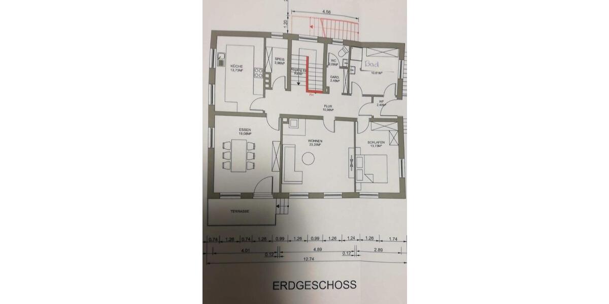 Erdgeschoßwohnung Pilsting - 3 Zimmer, 100 m&sup2;, 900&euro; | Angebot:26023275