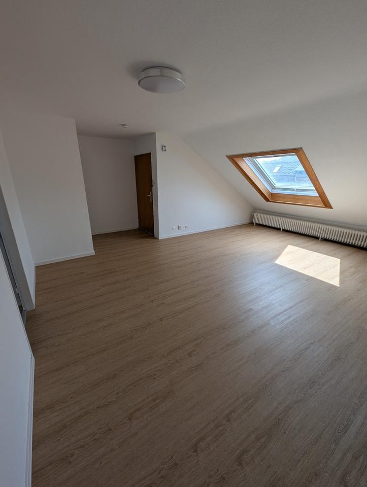 Geräumige, vollständig renovierte 1-ZKB-Dachgeschoßwohnung