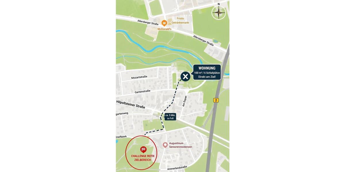 Etagenwohnung Roth - 2 Zimmer, 107 m&sup2;, 1.500&euro; | Angebot:26381858