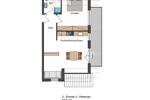 Dachgeschoßwohnung Grafenhausen - 2 Zimmer, 58 m&sup2;, 613&euro; | Angebot:25327876